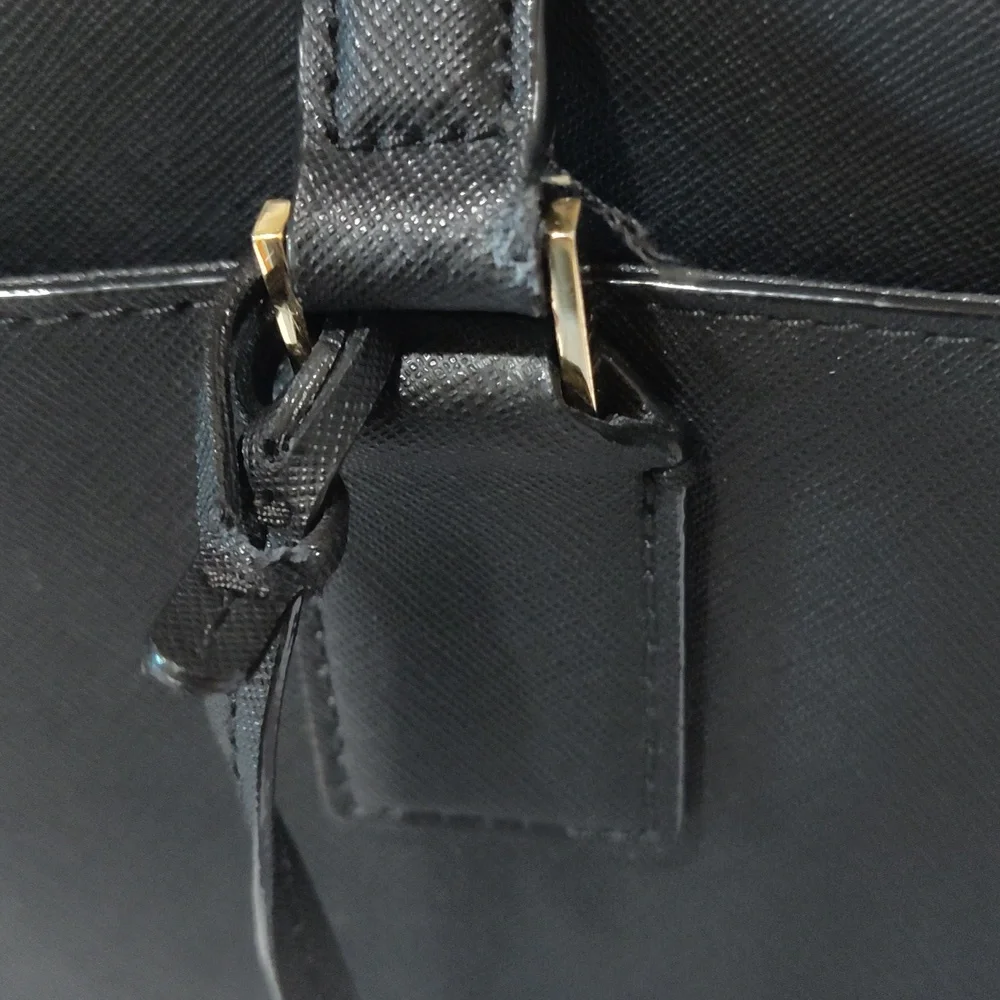 Kate Spade Black Tote with Gold Accents - Picture 4 of 16